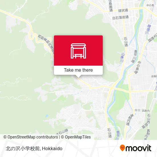 北の沢小学校前 map
