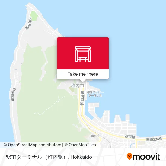 駅前ターミナル（稚内駅） map