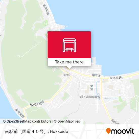 南駅前［国道４０号］ map