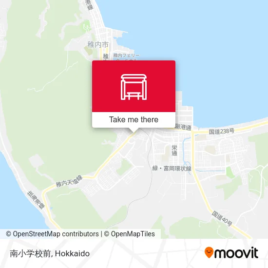 南小学校前 map