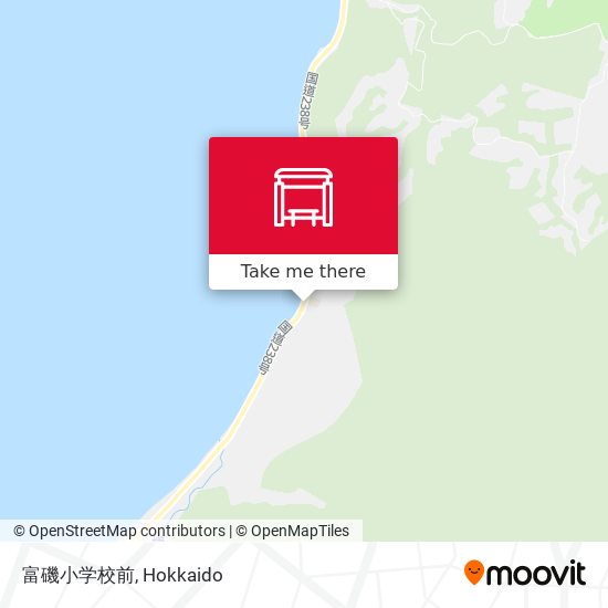富磯小学校前 map