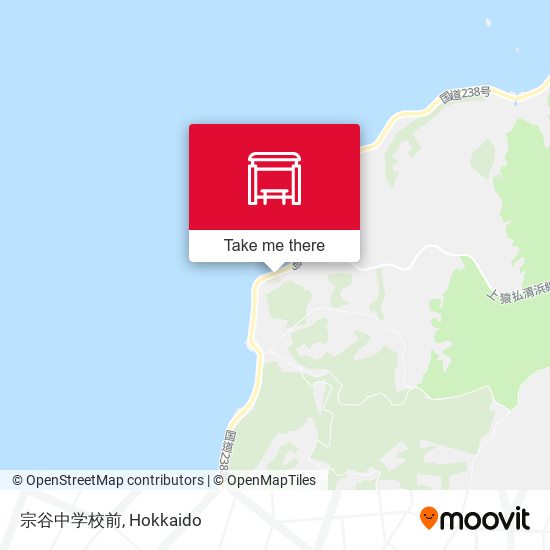 宗谷中学校前 map