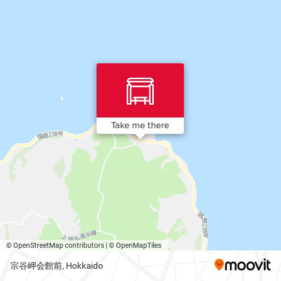 宗谷岬会館前 map