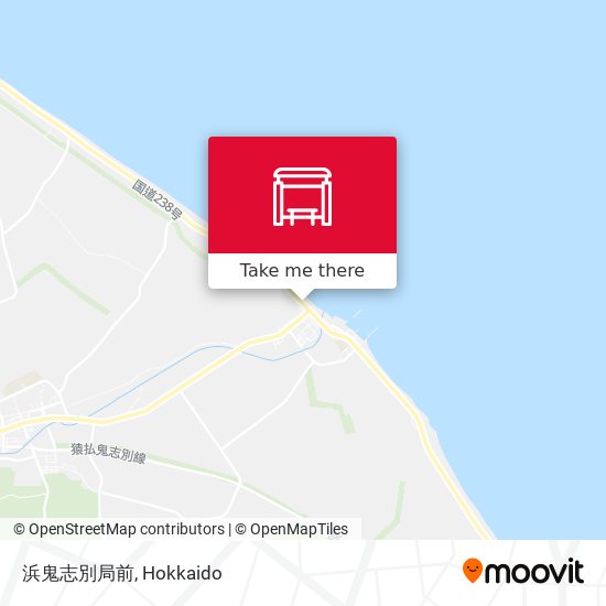 浜鬼志別局前 map