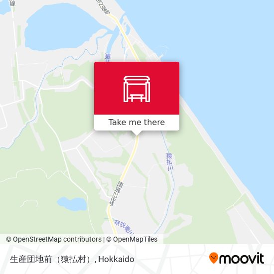 生産団地前（猿払村） map