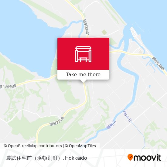 農試住宅前（浜頓別町） map