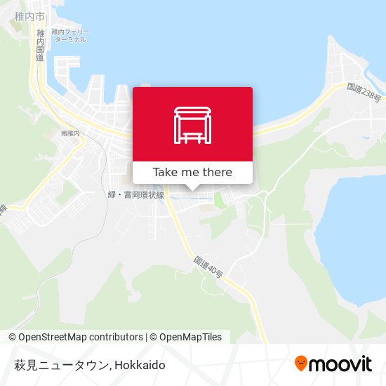萩見ニュータウン map