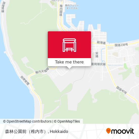 森林公園前（稚内市） map