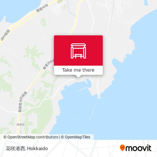 花咲港西 map