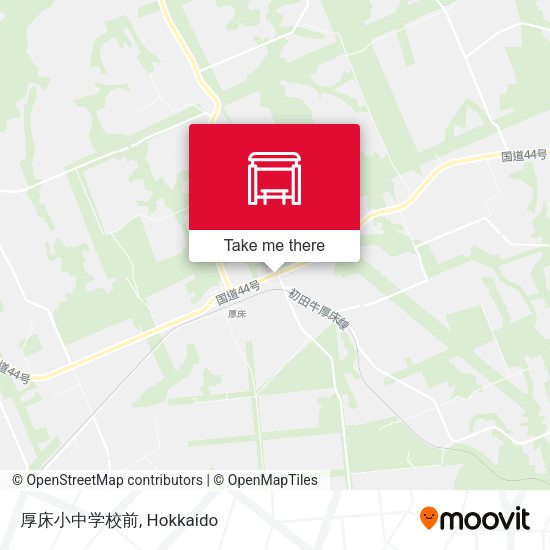 厚床小中学校前 map