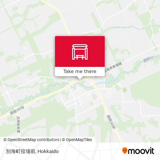 別海町役場前 map