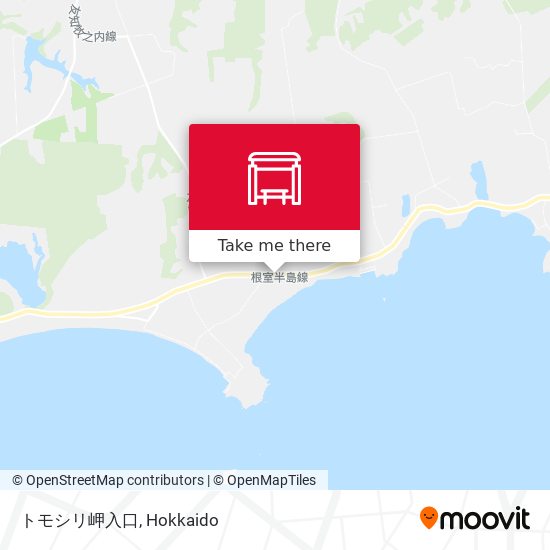 トモシリ岬入口 map