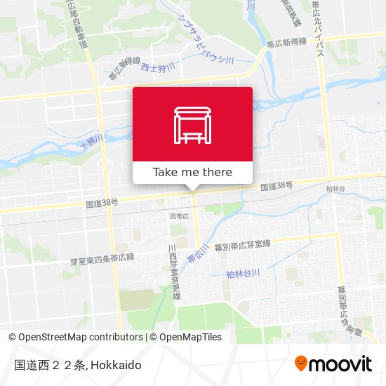 国道西２２条 map