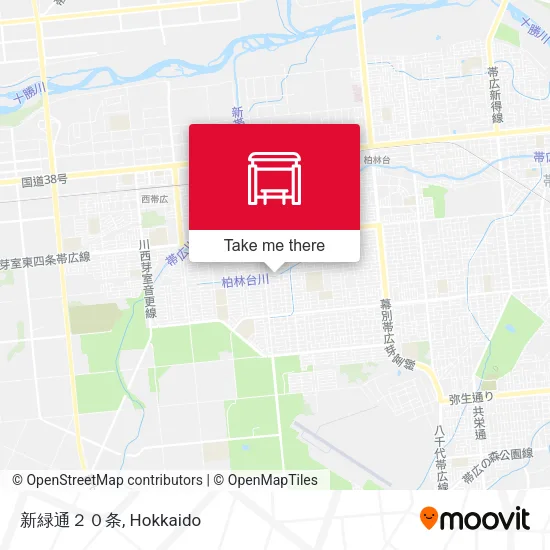 新緑通２０条 map