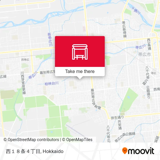 Nishi 18-jo 4-chome map