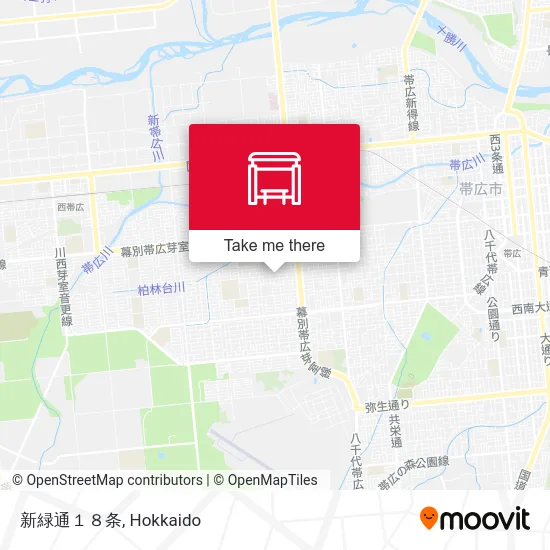 新緑通１８条 map