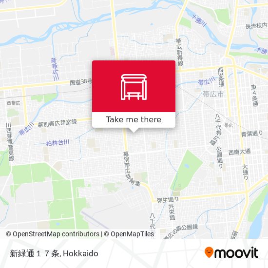 新緑通１７条 map