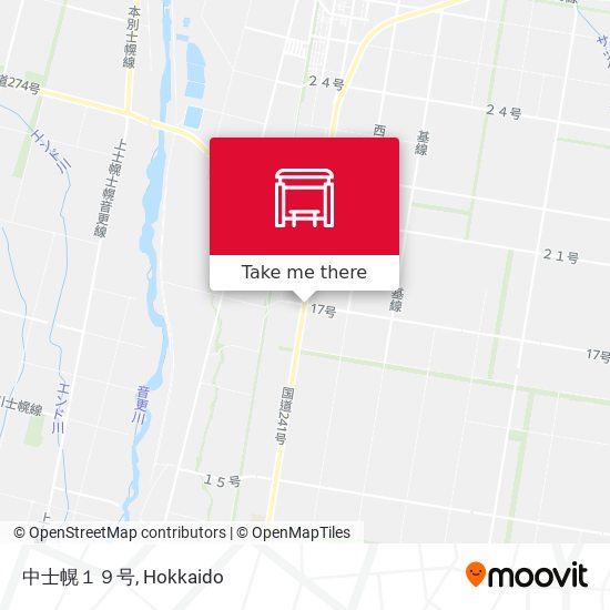 中士幌１９号 map