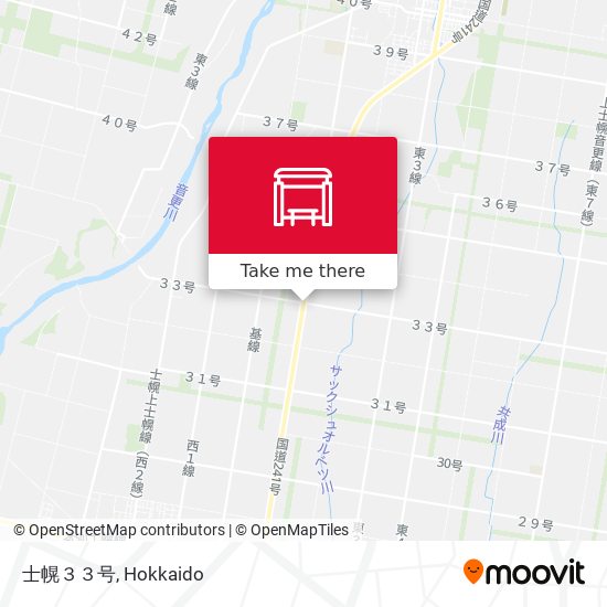 士幌３３号 map
