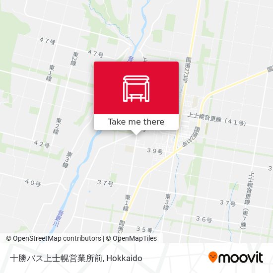 十勝バス上士幌営業所前 map
