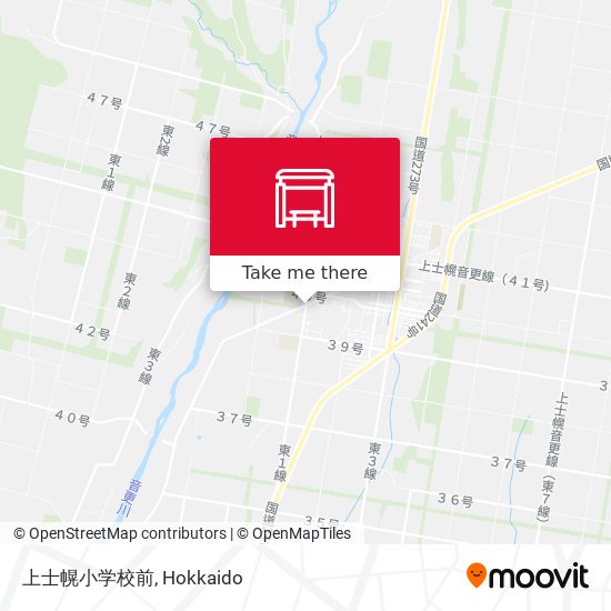 上士幌小学校前 map