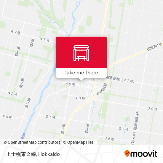 上士幌東２線 map