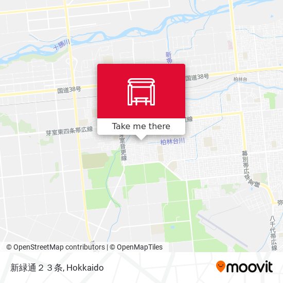 新緑通２３条 map