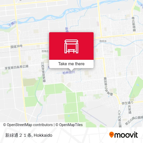 新緑通２１条 map