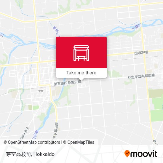 芽室高校前 map