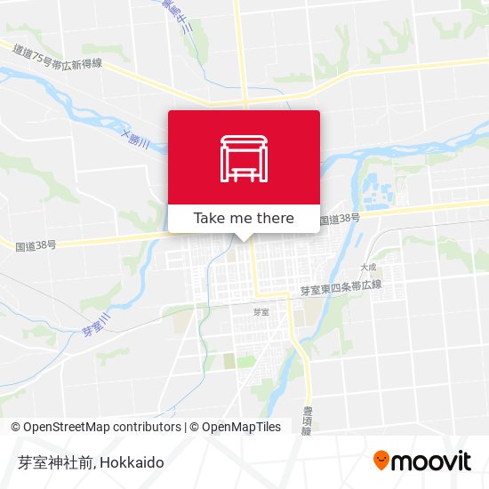 芽室神社前 map