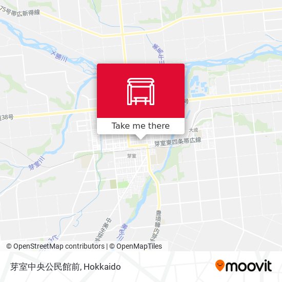 芽室中央公民館前 map