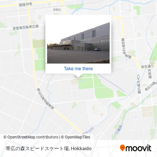 帯広の森スピードスケート場 map