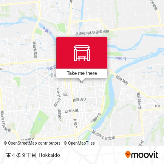 Higashi 4-jo 9-chome map