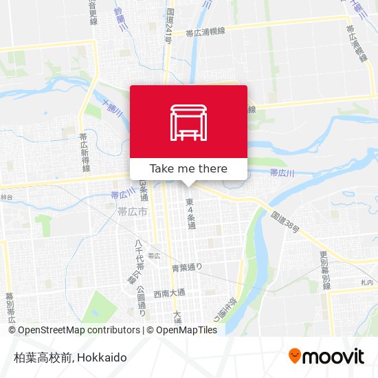 柏葉高校前 map