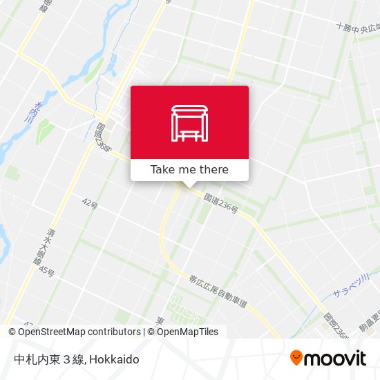 中札内東３線 map
