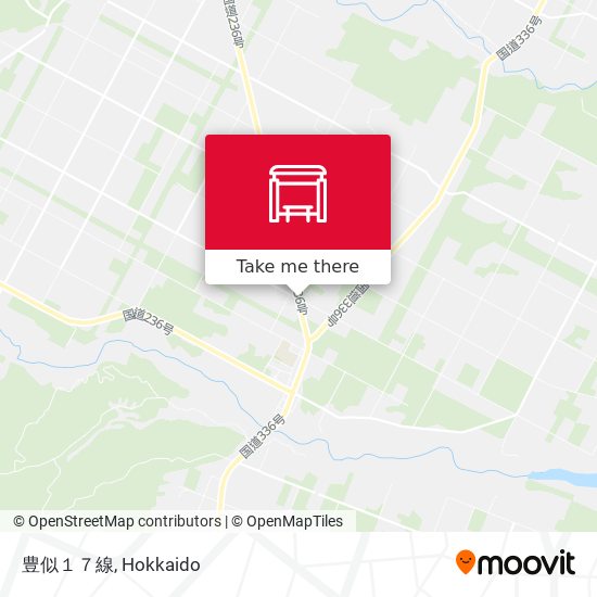 豊似１７線 map