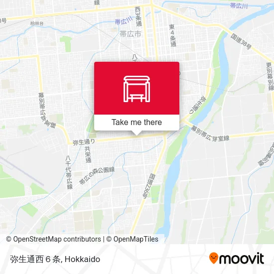 弥生通西６条 map