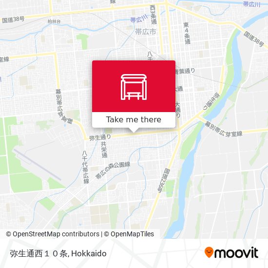 弥生通西１０条 map
