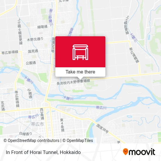 In Front of Horai Tunnel map