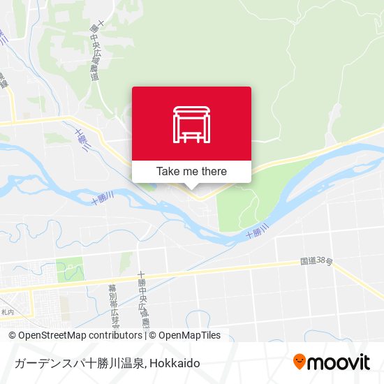 ガーデンスパ十勝川温泉 map