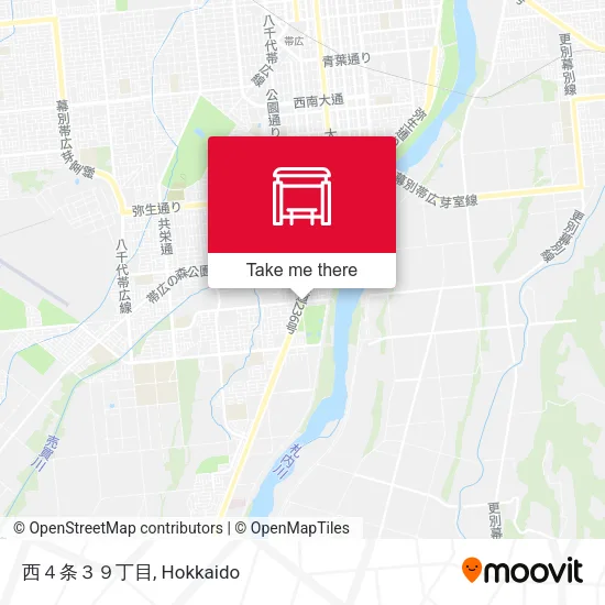 Nishi 4-jo 39-chome map