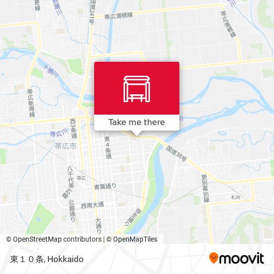 東１０条 map