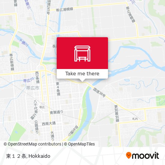 東１２条 map