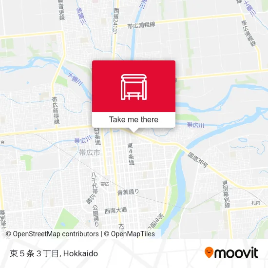 東５条３丁目 map