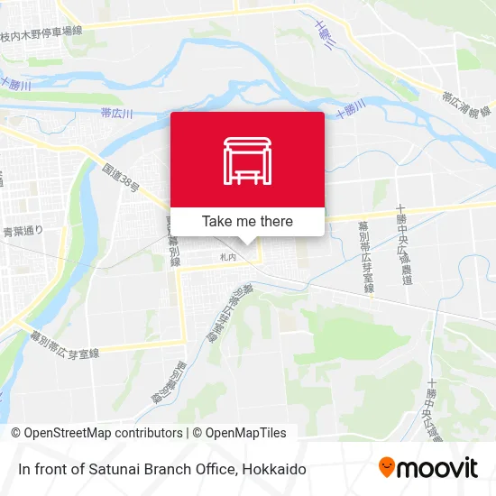 In front of Satunai Branch Office map
