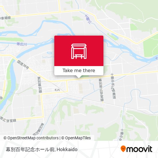 幕別百年記念ホール前 map