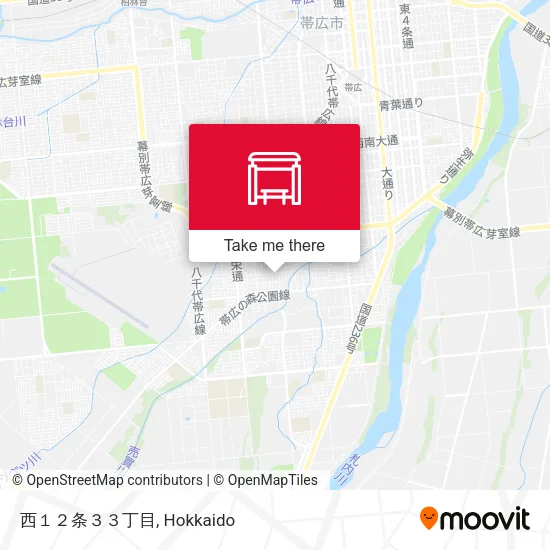 西１２条３３丁目 map