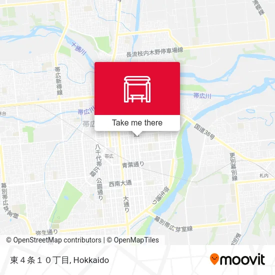 Higashi 4-jo 10-chome map