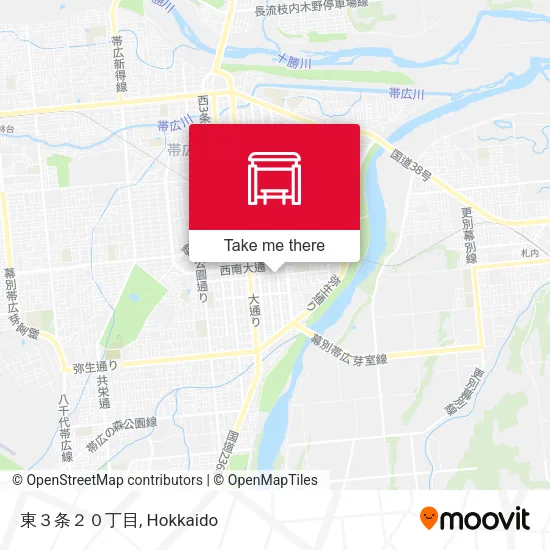 東３条２０丁目 map