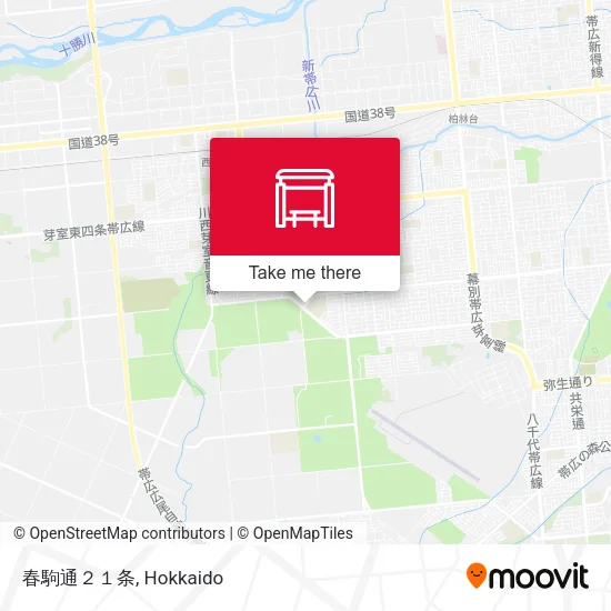 春駒通２１条 map